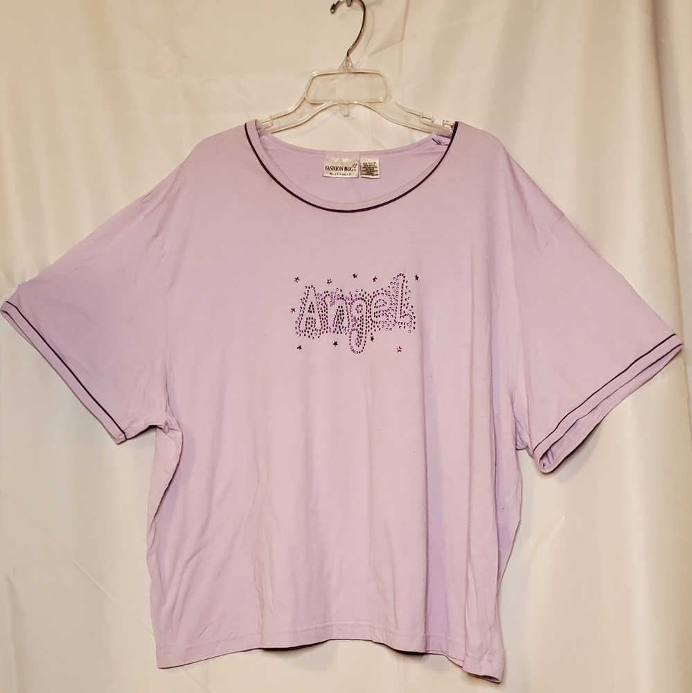 Fashion Bug 2000s Angel Studded Sleep Tee